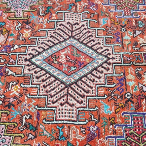 Kilim Hand Woven Wool & Silk Persian area rug - Picture 1 of 3